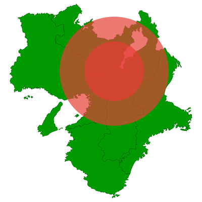 金澤建匠の施工エリア